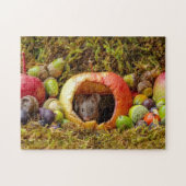 George die Maus in einem Holzhaufen House Jigsaw Puzzle (Horizontal)