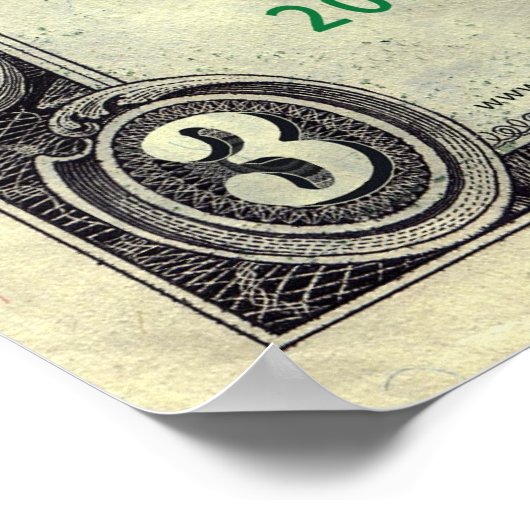 George Dubya Bush $ 3 Bill Poster (Ecke)