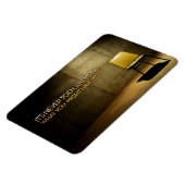 George Eliot inspirierendes Zitat "Nie zu spät" Magnet (Linke Seite)