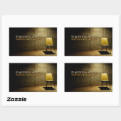 George Eliot inspirierendes Zitat "Nie zu spät" Rechteckiger Aufkleber (Blatt)