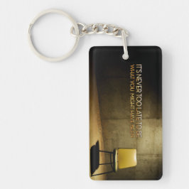 George Eliot inspirierendes Zitat "Nie zu spät" Schlüsselanhänger