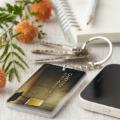 George Eliot inspirierendes Zitat "Nie zu spät" Schlüsselanhänger (Vorderseite rechts)