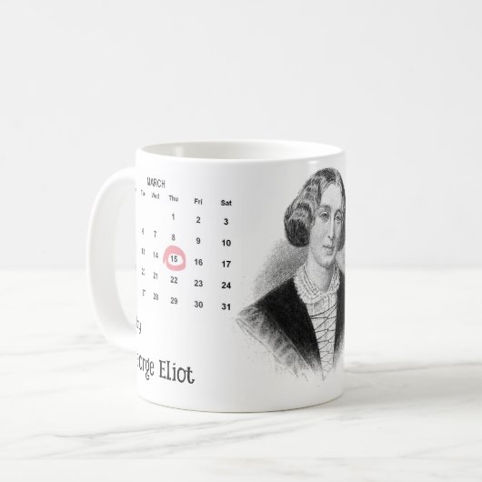 George Eliot Kaffeetasse (Vorderseite Links)