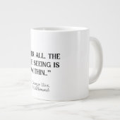 George Eliot Middlemarch "True Seeing" Jumbo-Tasse (Vorderseite Rechts)