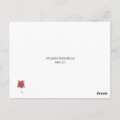 George Eliot Quote Postcard Postkarte (Rückseite)