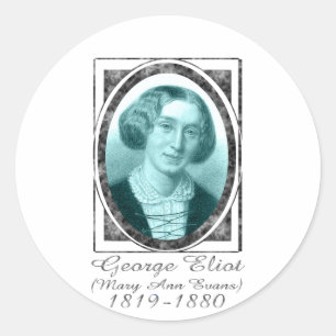 George Eliot Runder Aufkleber