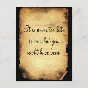 George Eliot’s quot on life Postkarte