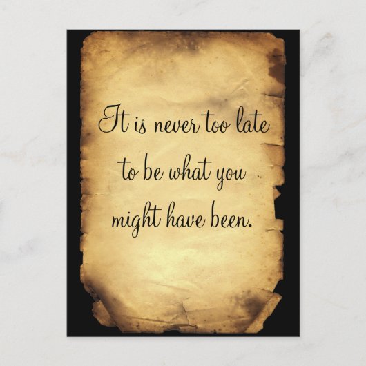 George Eliot’s quot on life Postkarte (Vorderseite)