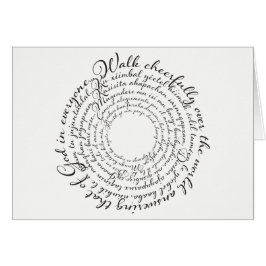 George Fox Quote Card zu Fuß