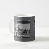 George Fox Zooming Coffee Tasse (Vorderseite Links)