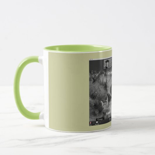 George Fox Zooming Coffee Tasse (Links)