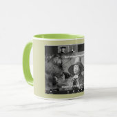 George Fox Zooming Coffee Tasse (Vorderseite Links)