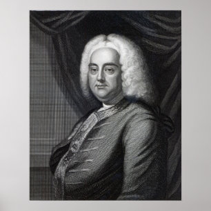George Frederic Händel, eingraviert von Thomson Poster