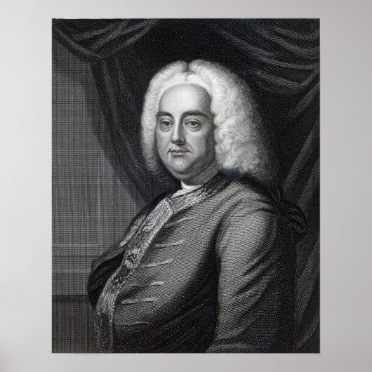 George Frederic Händel, eingraviert von Thomson Poster (Vorne)