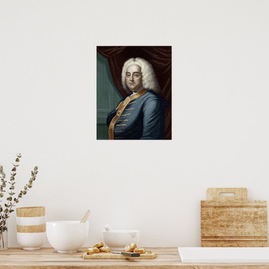 George Frederic Händel, eingraviert von Thomson Poster (Küche)