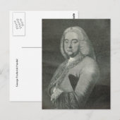 George Frederick Handel Postkarte (Vorne/Hinten)