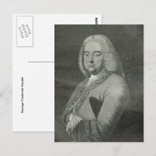 George Frederick Handel Postkarte (Vorne/Hinten)