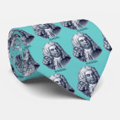George Frideric Handel, blau Krawatte (Gerollt)