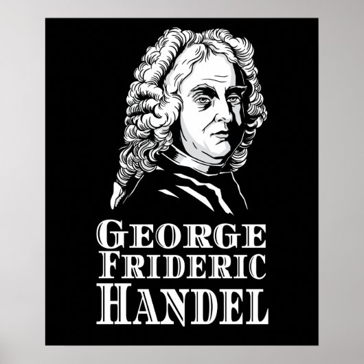 George Frideric Handel Portrait Poster (Vorne)