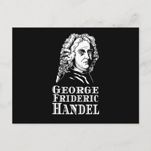George Frideric Handel Portrait Postkarte (Vorderseite)