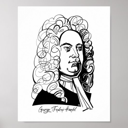 George Frideric Handel Poster (Vorne)