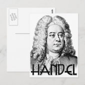 George Frideric Handel Postkarte (Vorne/Hinten)