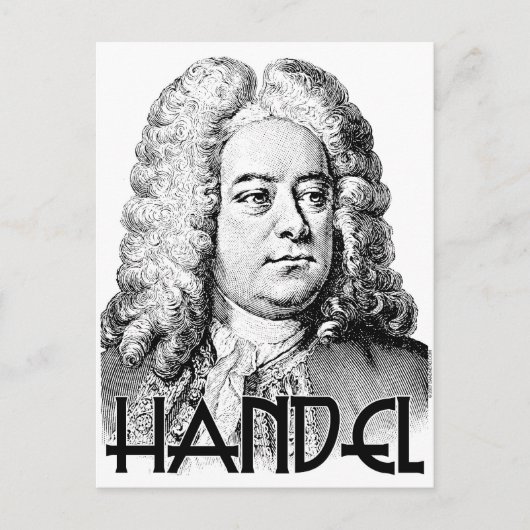 George Frideric Handel Postkarte (Vorderseite)
