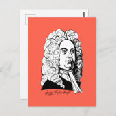 George Frideric Handel Postkarte (Vorne/Hinten)