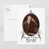 George Frideric Handel Postkarte (Vorne/Hinten)