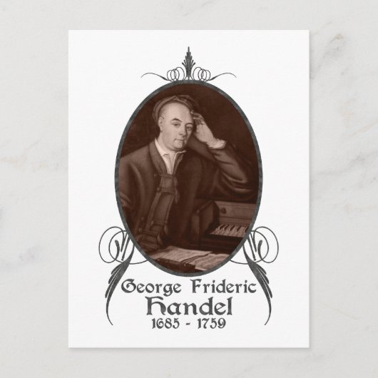 George Frideric Handel Postkarte (Vorderseite)