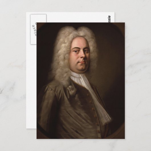 George Frideric Hanel von Balthasar Denner Postkarte (Vorne/Hinten)