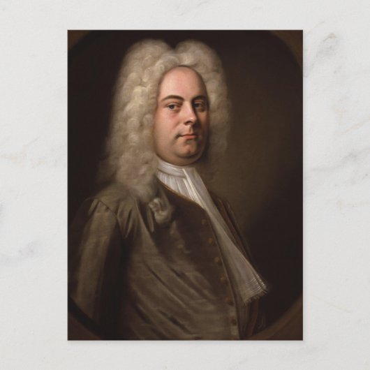 George Frideric Hanel von Balthasar Denner Postkarte (Vorderseite)