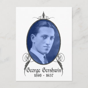 George Gershwin Postkarte