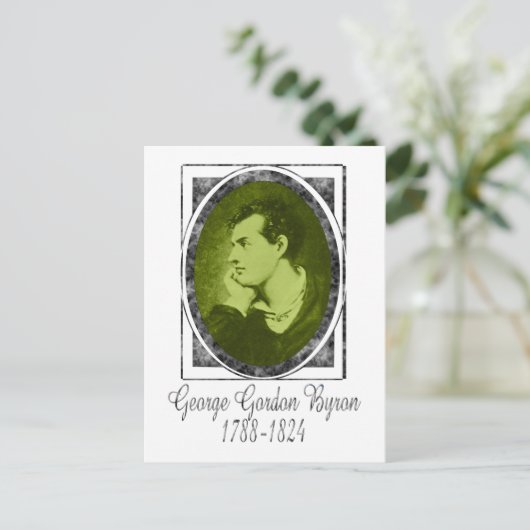 George Gordon Byron Postkarte (Stehend Vorderseite)