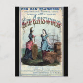 George Griswold Clipper Segelschiff 1863 Postkarte (Vorderseite)