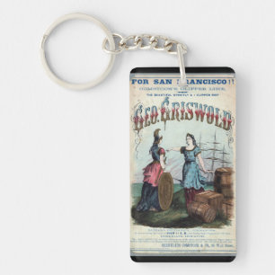 George Griswold Clipper Segelschiff 1863 Schlüsselanhänger
