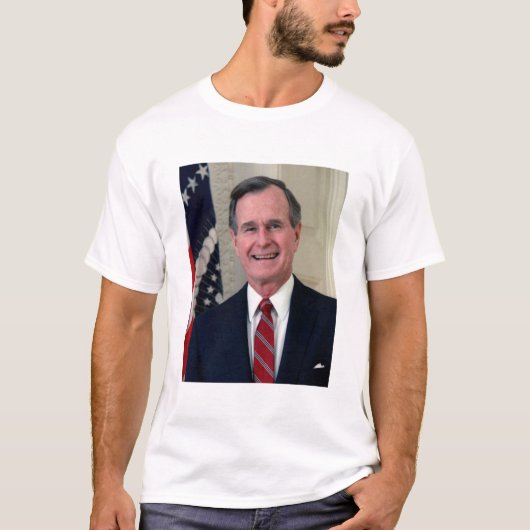 George H Bush Präsident T-Shirt (Vorderseite)