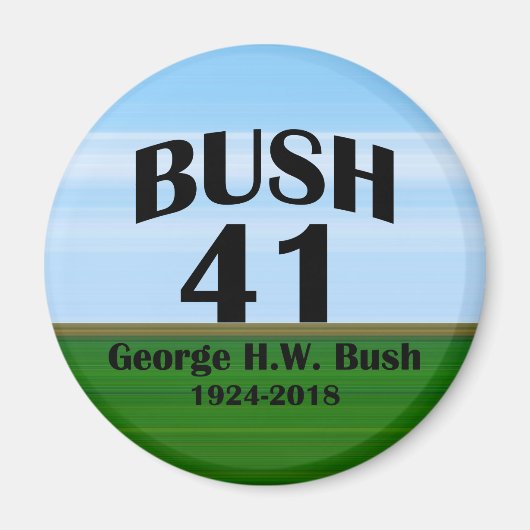George H.W. Bush 1924-2018 Magnet (Vorne)