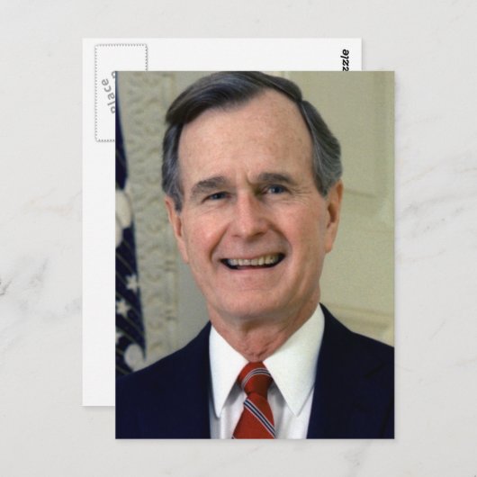 George H. W. Bush 41 Postkarte (Vorne/Hinten)