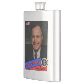 George H.W. Bush Baseball Card Flachmann (Links)