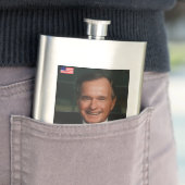 George H.W. Bush Baseball Card Flachmann (Beispiel)
