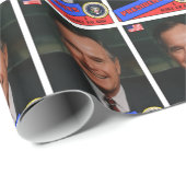George H.W. Bush Baseball Card Geschenkpapier (Rolleneckpunkt)