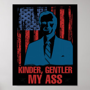 George H. W. Bush Lustige Kinder Mildere Sprache R Poster
