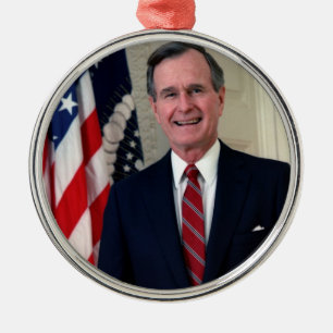 George H. W. Bush Ornament Aus Metall