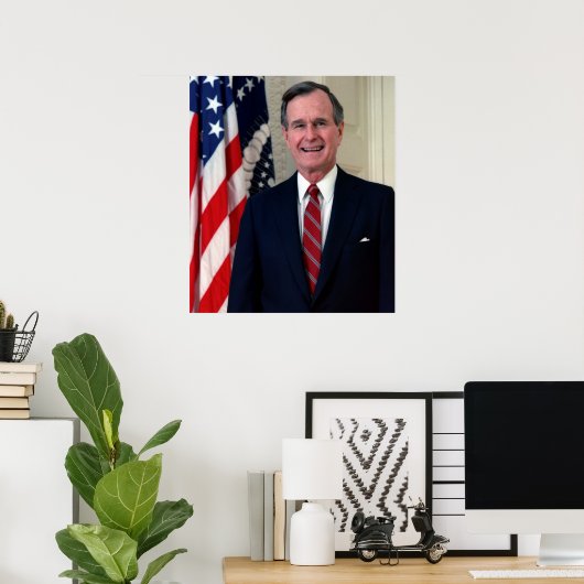 George H.W. Bush Poster (Heimbüro)