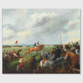 George Hamilton der erste Steeplechase im Süden Geschenkpapier (Flach)