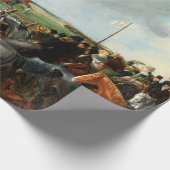 George Hamilton der erste Steeplechase im Süden Geschenkpapier (Ecke)