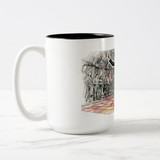 George Hamilton (Resident Evil Outbreak) Zweifarbige Tasse (Links)
