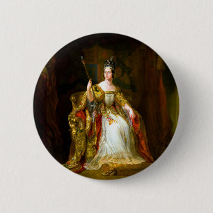 George Hayter Portrait of Queen Victoria Button