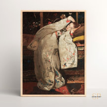 George Hendrik Breitner Girl - ein weißes Kimono